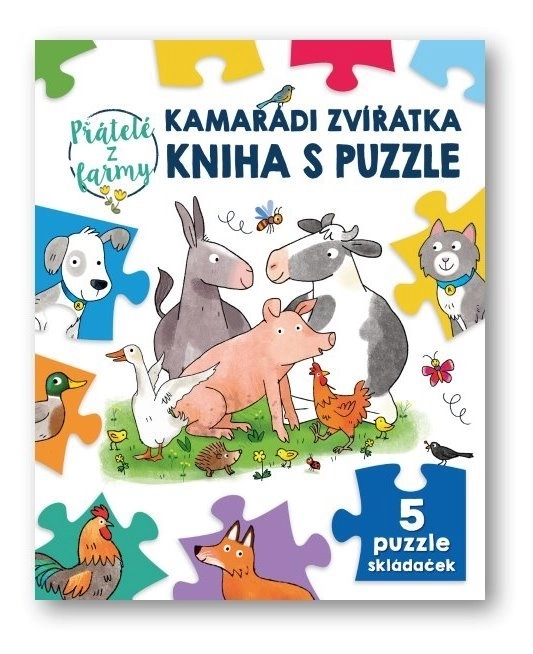 Svojtka & Co. Kniha s puzzle: Kamarádi zvířátka 5x9 dílků