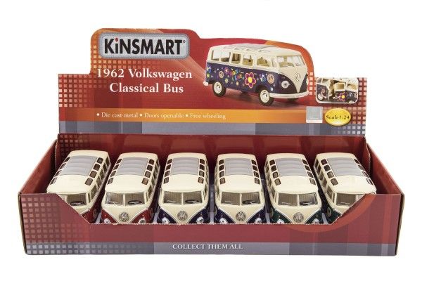 Autobus Kinsmart VW Classical kov/plast 18cm
