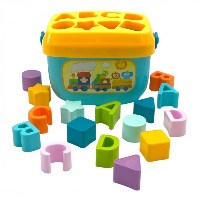 Woopie dětský sorter a kufřík s naukou abecedy a tvarů