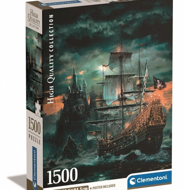 Puzzle 1500 dílků Kompaktní loď pirátů