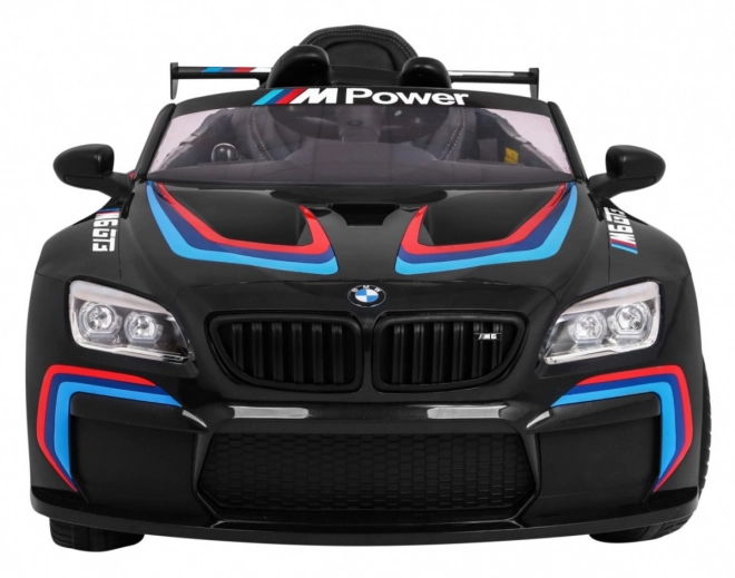 BMW M6 GT3 Autíčko na baterie pro děti černé + ventilace + zvuky MP3 Světla + dálkové ovládání