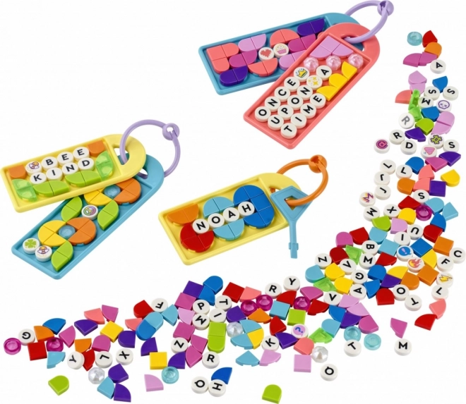 LEGO Dots 41949 Mega balení ozdob na tašku – zábavné vzkazy