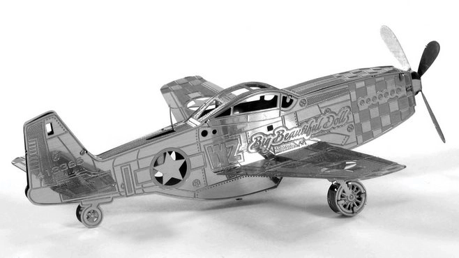 METAL EARTH 3D puzzle Letadlo Mustang P-51