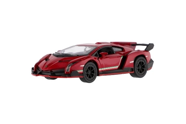 Auto Kinsmart Lamborghini Veneno kov/plast 13cm na zpětné natažení