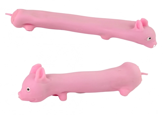 Pružná růžová hračka Squishy Pig Sensory Toy