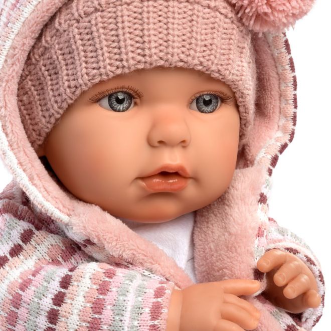Llorens Baby Julia - realistická panenka se zvuky a měkkým látkovým tělem - 42 cm