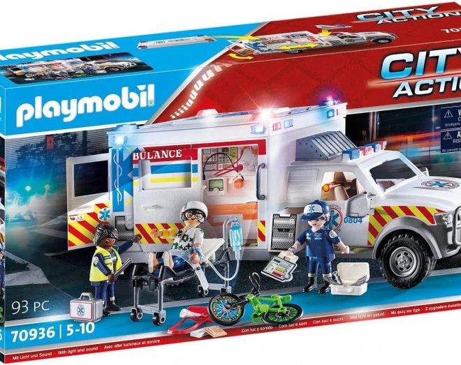 Sada figurek City Action 70936 Záchranná ambulance: Americká sanitka