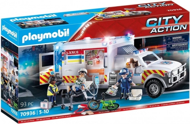 Sada figurek City Action 70936 Záchranná ambulance: Americká sanitka