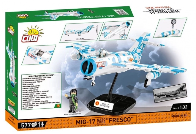 COBI 2424 Vietnam War MIG-17 FRESCO, 1:32, 577 k, 1 f