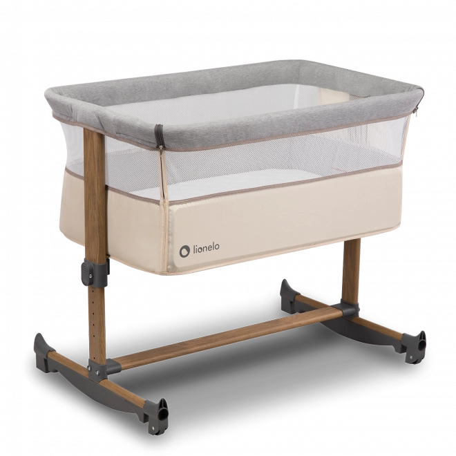 LIONELO Postýlka Leonie 3v1 – Beige Sand