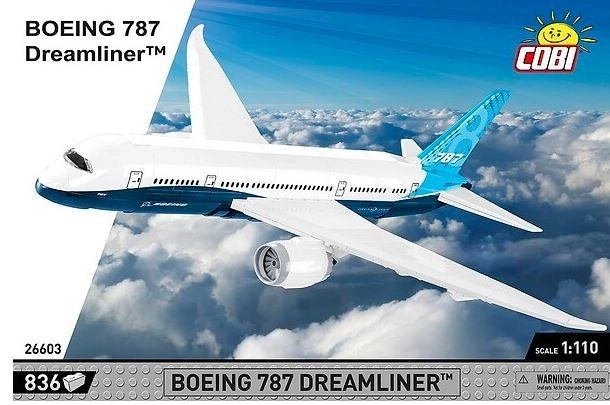 COBI 26603 Boeing 787-8 Dreamliner, 1:110, 836 k
