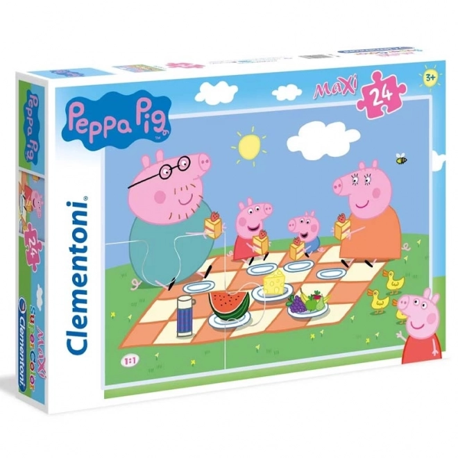 Puzzle 24 dílků Maxi - Peppa Pig