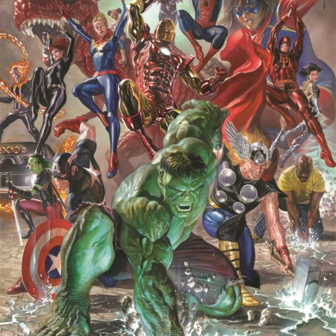 Puzzle 500 prvků Kompaktní Avengers