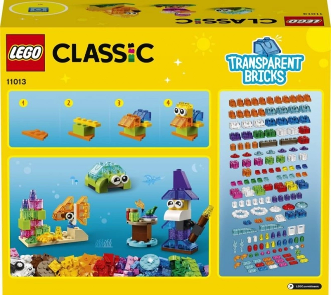 LEGO Classic 11013 Průhledné kreativní kostky