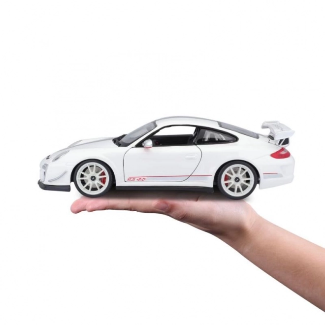 Kovové autíčko Porsche 911 GT3 RS bílé měřítko 1:18