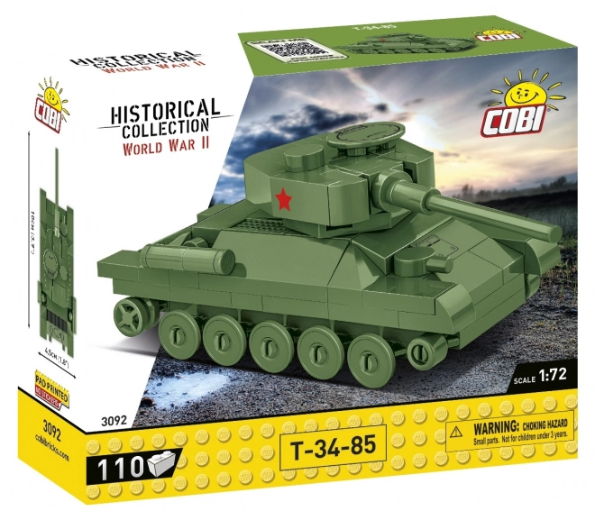 COBI 3092 II WW Tank T-34/85, 1:72, 110 k