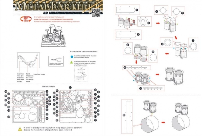 METAL EARTH 3D puzzle Bicí souprava