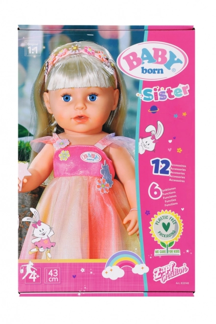 Baby Born Starší sestřička Soft Touch Jednorožčí víla - 43 cm