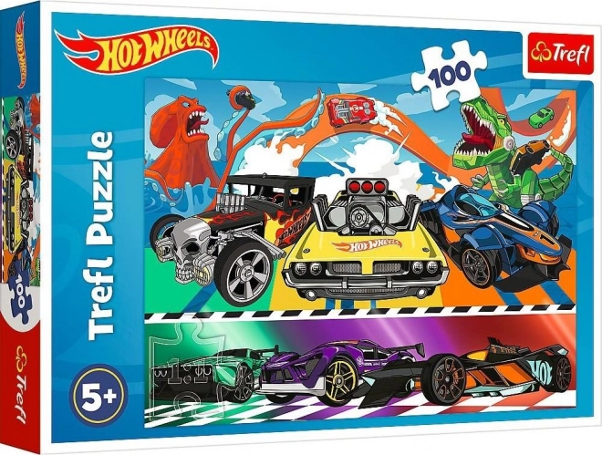 Puzzle 100 dílků Rychlá auta Hot Wheels