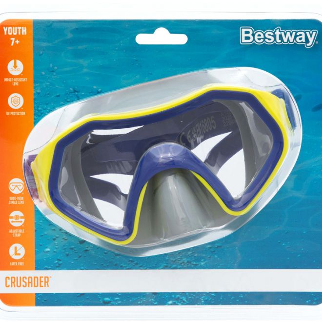Barevná plavecká maska Bestway 7+ 22049 – modrá