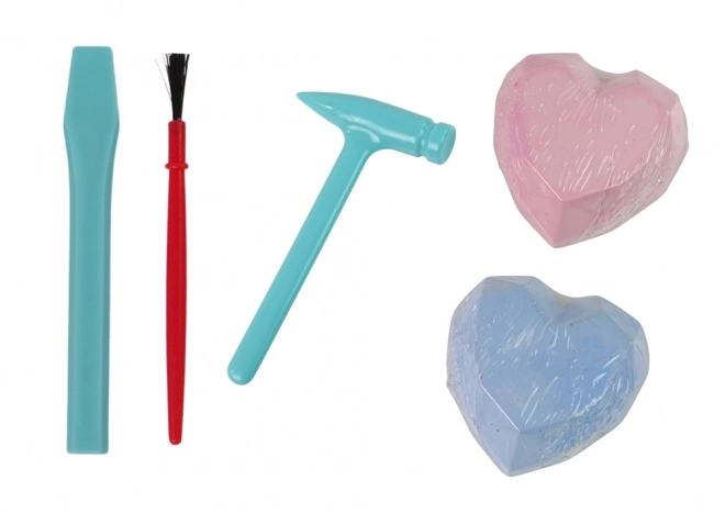 Sada na vykopávání fialových pokladů pro mořskou pannu DIY