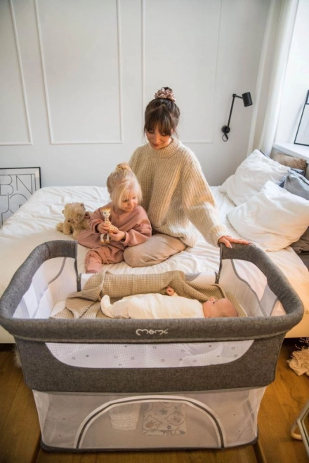 Postýlka MoMi SMART BED 4v1 béžová