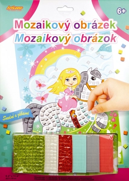Mozaika třpytivý obrázek mix druhů