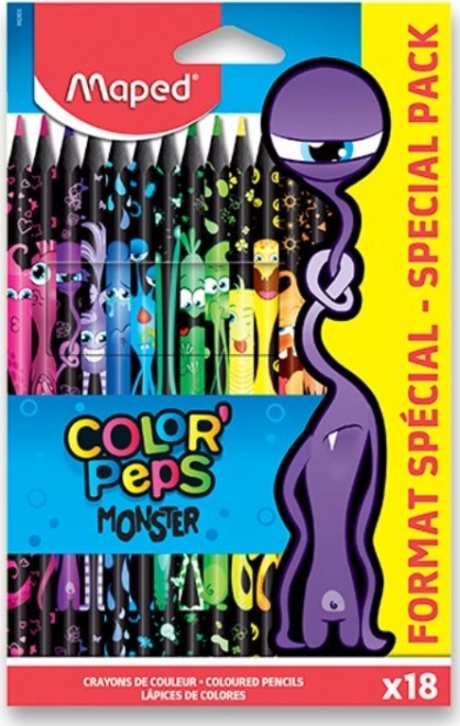 MAPED Pastelky Color'Peps Monster 18ks