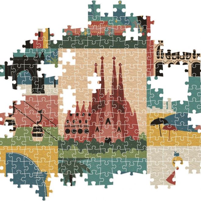 CLEMENTONI Puzzle Style in the City: Barcelona 1000 dílků