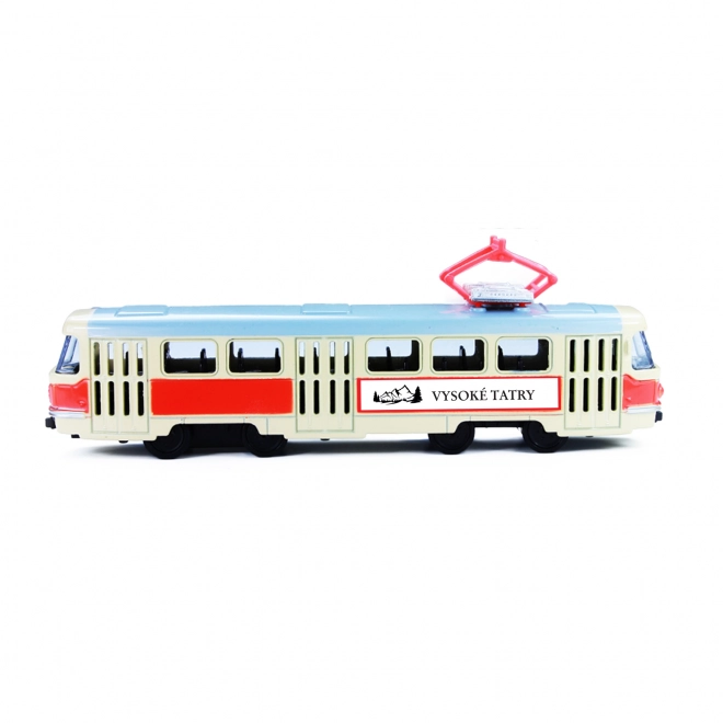 Kovová retro tramvaj 16 cm VYSOKÉ TATRY