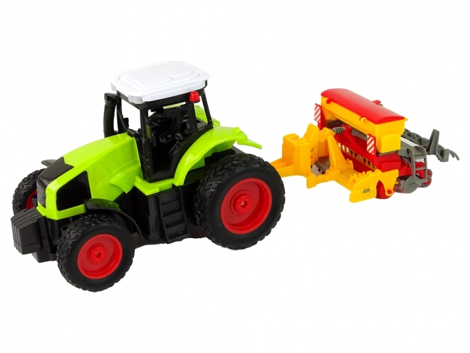 Zemědělské vozidlo Traktor s lisem R/C 1:16 zelený