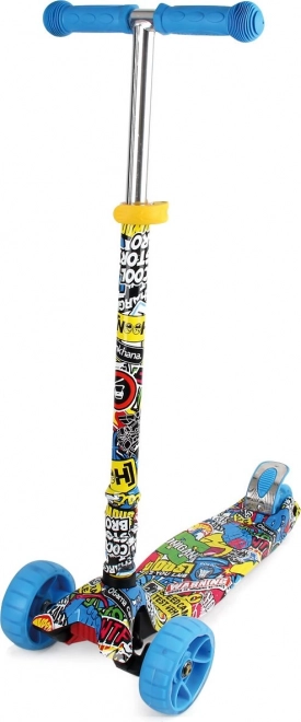 CHIPOLINO Koloběžka Croxer Evo Colorful Graffiti