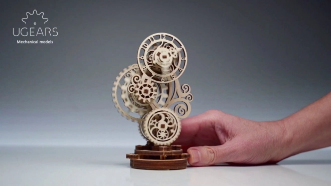 Ugears 3D dřevěné mechanické puzzle Steampunkové hodiny