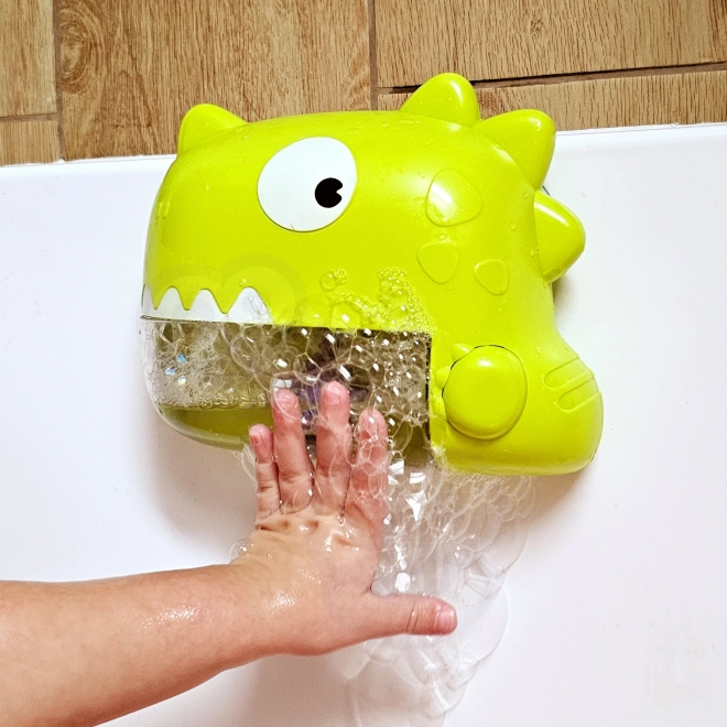 Hračka do koupele dinosaurus s bublinkami zelená