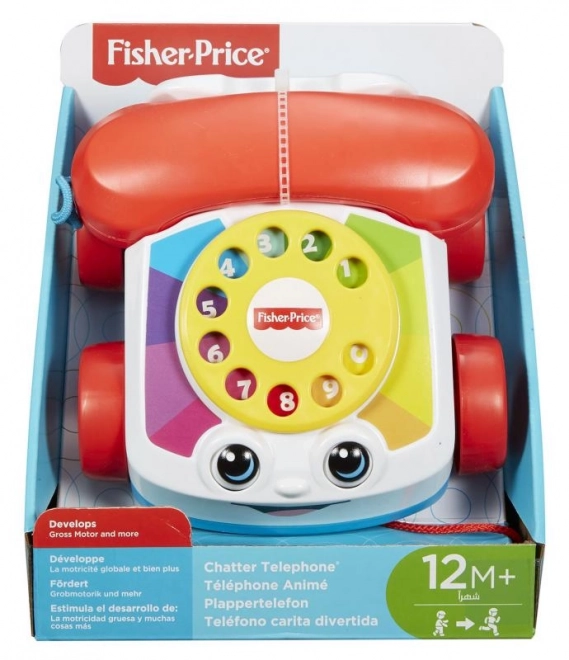 Fisher Price tahací telefon