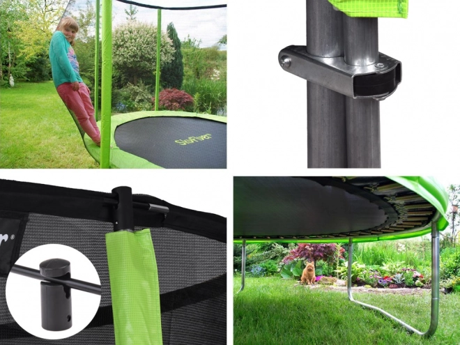 Trampolína SkyFlyer 2v1 s RINGEM 180cm s žebříkem