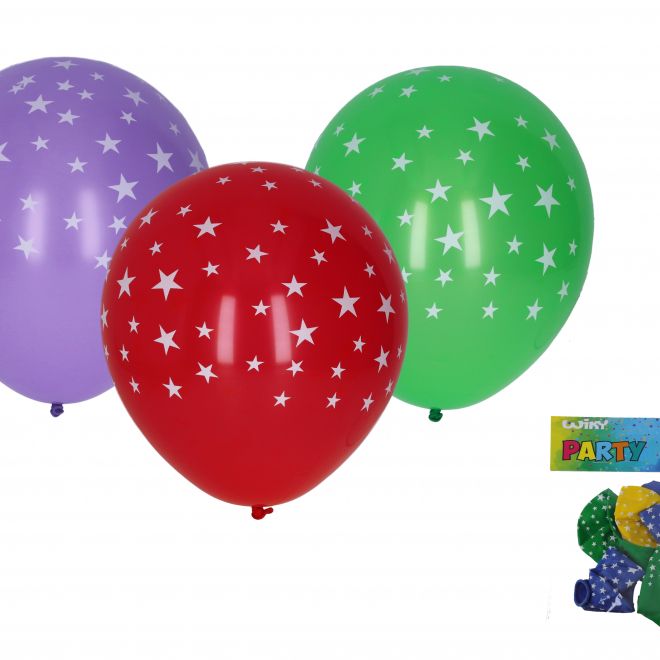 Balónek nafukovací hvězdy 30 cm - 5 kusů