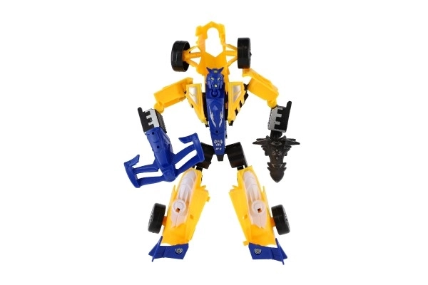 Transformer auto/robot závodní formule plast 19 cm na kartě