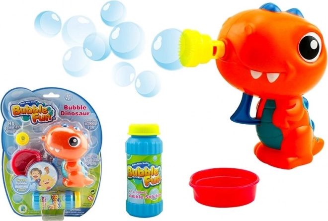 SPARKYS Bublifuková pistole Bubble Fun Dinosaurus s náplní oranžová