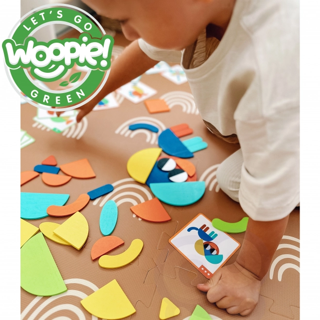 Dřevěná skládanka Montessori WOOPIE GREEN