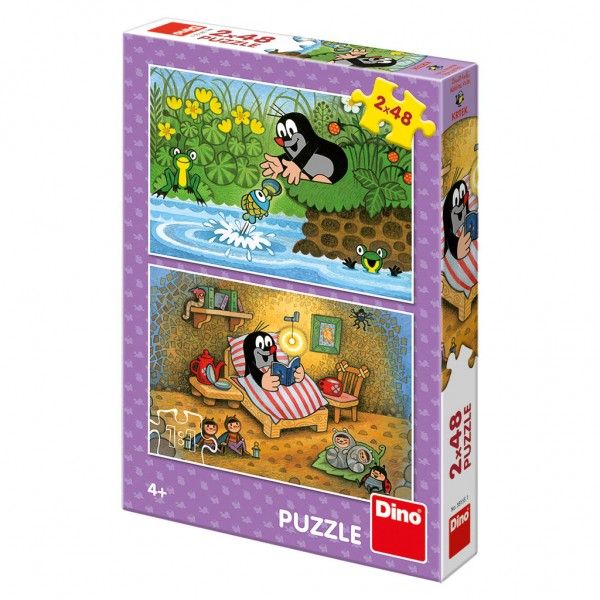 Puzzle 2v1 Krteček a perla - 2 x 48 dílků