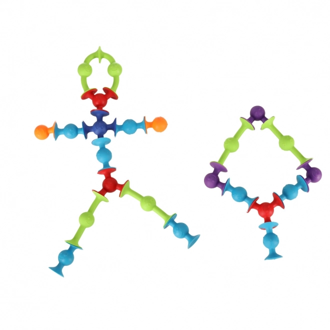 Silikonové stavebnice s přísavkami 50 kusů