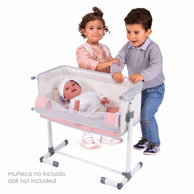 DeCuevas 51286 Novorozenecká postýlka pro panenky s funkcí společného spaní FUNNY 2023