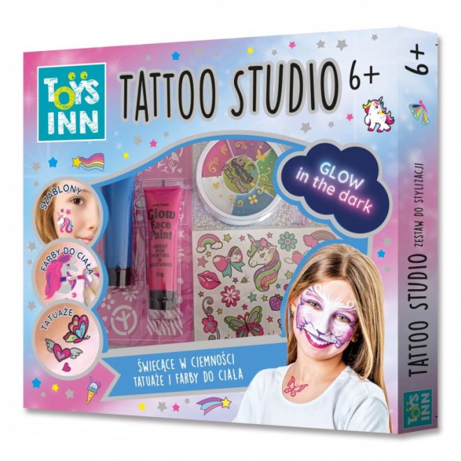 Tetovací studio Set Tetování a barvy na obličej