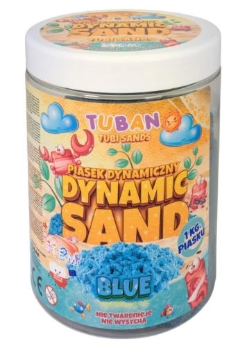 Dynamický písek modrý 1kg Tuban