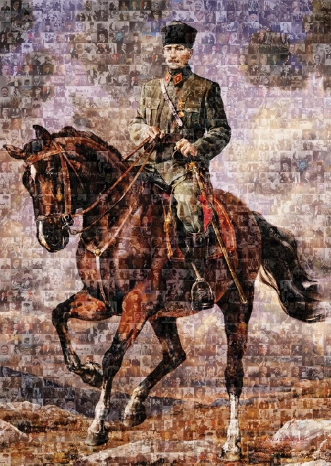 ART PUZZLE Puzzle Ghazi Mustafa Kemal na svém koni 1000 dílků