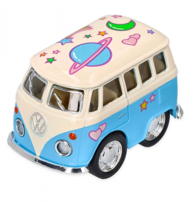 Kovový model Volkswagen mini van 5cm