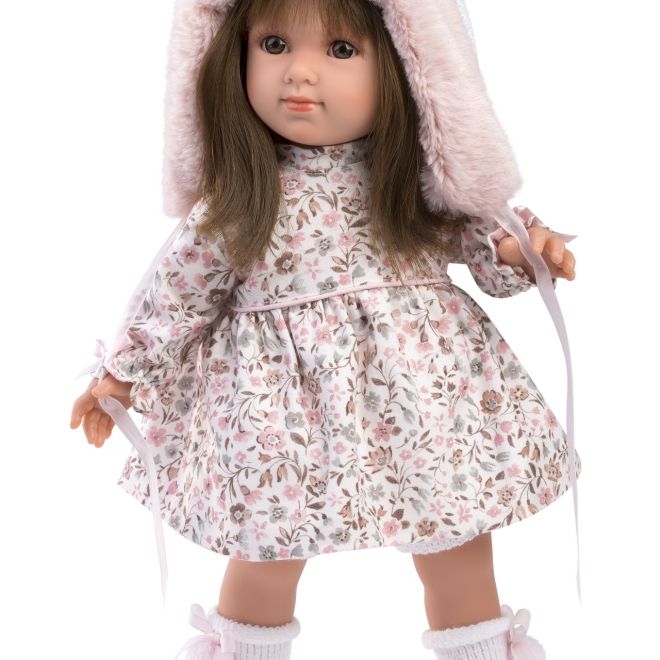 Llorens 53546 SARA - realistická panenka s měkkým látkovým tělem - 35 cm
