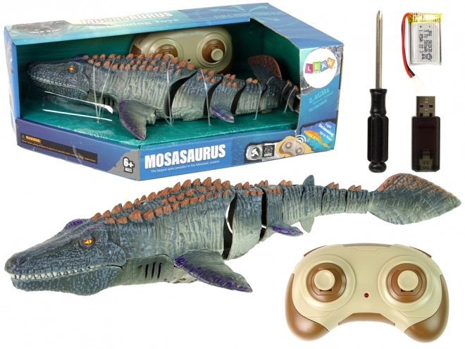 Dálkově ovládaný plovoucí mořský Mosasaur RC