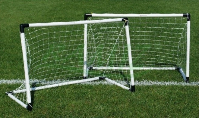Sada dětských fotbalových branek 2 v 1 + míč s pumpičkou + rozlišováky